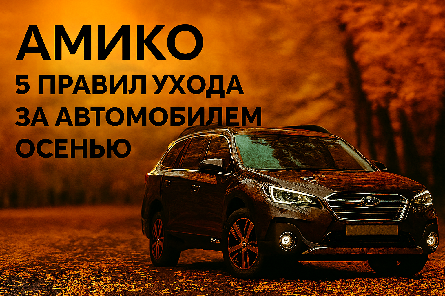 Правила ухода за авто осенью